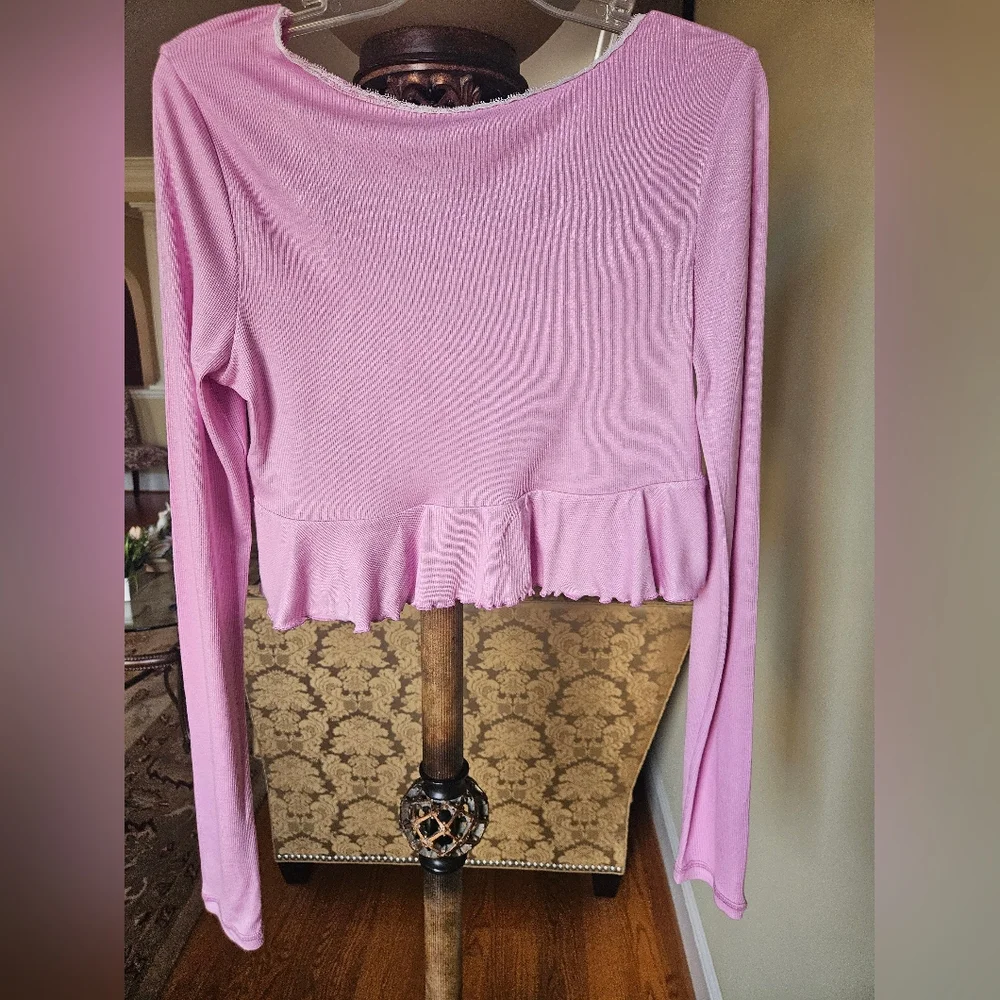 Down From Under Sweet Dreams Flyaway Top Purple/Pink - Picture 15 of 16